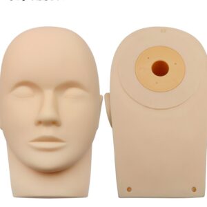 Rubber Practice Training Head Eyelash Extension Cosmetology Mannequin Doll Face Head For Eyelashes Makeup Practice Model