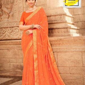 Latest Design Saree made of Soft Fabric 7 colors available
